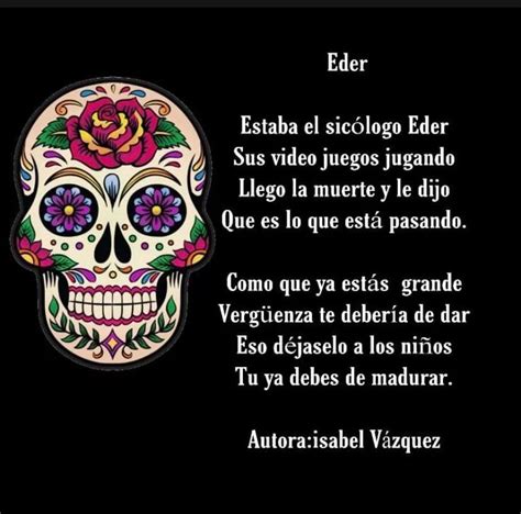 Calaverita A Eder Calaveras Literarias Calaveras Literarias