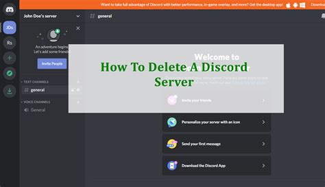 How To Delete A Discord Server