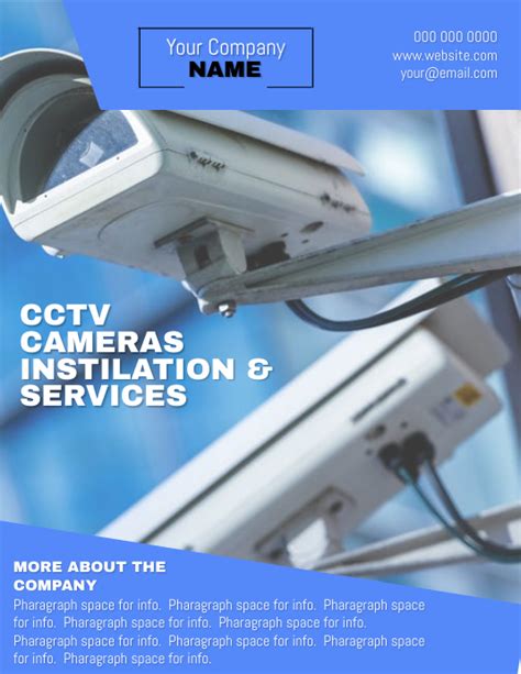 Cctv Flyer Template Postermywall