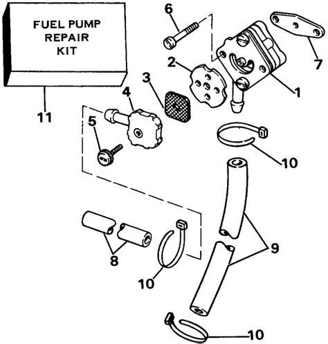 Evinrude Fuel Pump Assembly Diagram Evinrude Fuel Pump Diagr