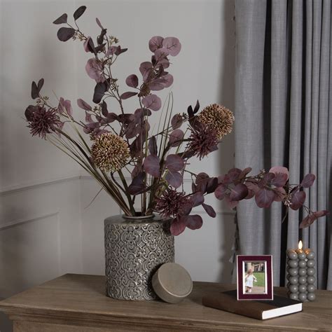 Burgundy Aster Spider Chrysanthemum Stem Wholesale By Hill Interiors