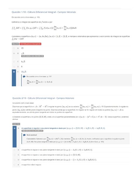 Apol 02 Cálculo Diferencial Integral Campos Vetoriais 1 Pdf