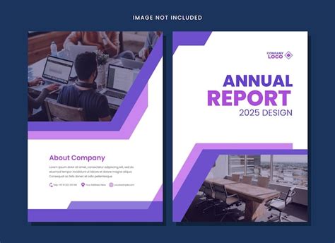 Premium Vector Annual Report Cover Design Template