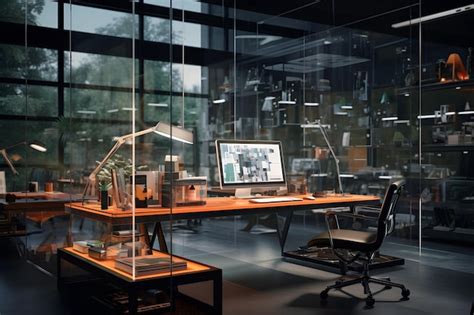 Premium Photo | A sleek and functional workspace