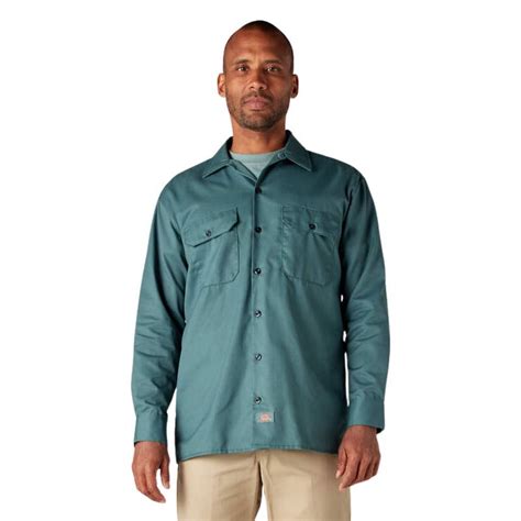 Dickies Mens And Big Mens Original Fit Long Sleeve Twill Work Shirt