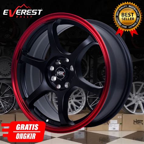 Jual Velg Mobil HSR R17 PCD 4x100 Dan 4x114 3 HSR Misaki Velg Jazz Brio