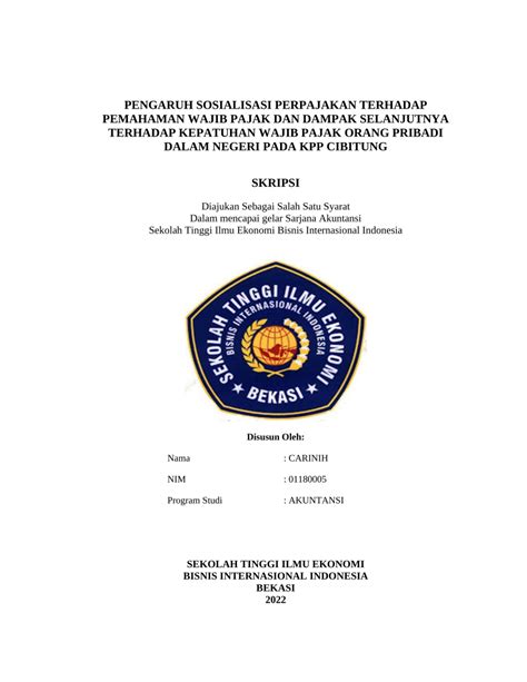 Pdf Pengaruh Peranan Audit Internal Dan Sistem Akuntansi Penjualan