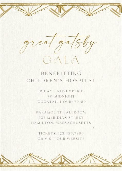 Enduring Elegance - Gala Invitation Template | Greetings Island