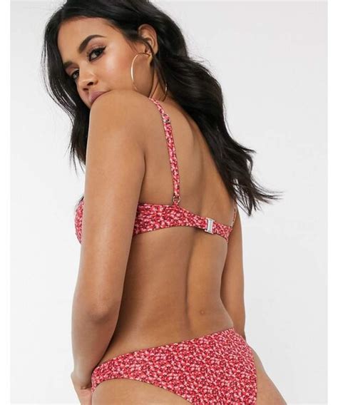 South Beach South Beach Ditsy Floral Print Bikini Top Wear