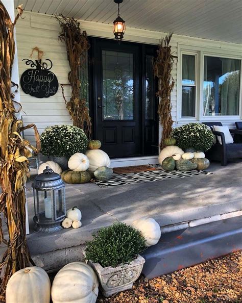 20 Dreamy Ideas For Decorating Your Front Porch For Fall Outside Fall