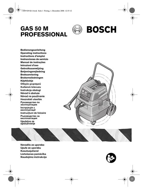 BOSCH GAS 50 M PROFESSIONAL OPERATING INSTRUCTIONS MANUAL Pdf Download | ManualsLib