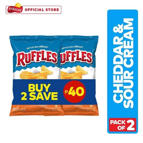 Ruffles Cheddar And Sour Cream Potato Chips 170g Buy 2 Save Php 40 Shopee Philippines