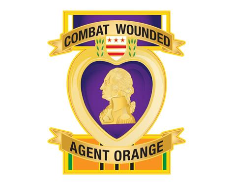 Combat Wounded Agent Orange Decal