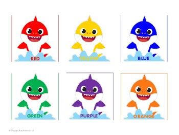 Baby Shark Color Chart by Staggs Academy | Teachers Pay Teachers