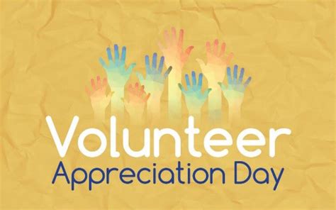 Happy Volunteer Appreciation Day