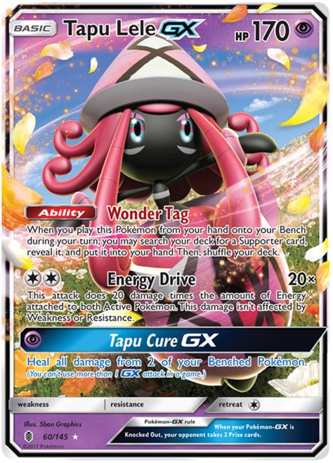 Tapu Lele Gx Guardians Rising 60 Pokemon Card