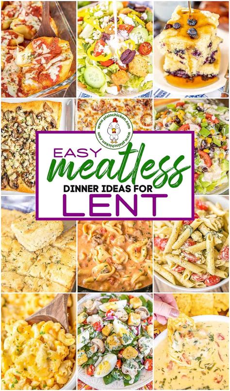 Meatless Dinner Ideas For Lent Six Weeks Of Dinner Menus To Help You