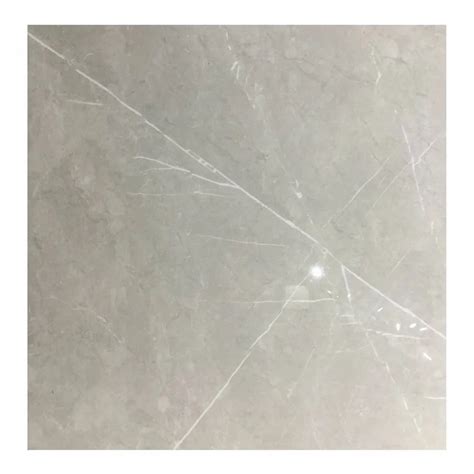 Ceramic Off White Polished Glazed Vitrified Tile Thickness 9mm Size