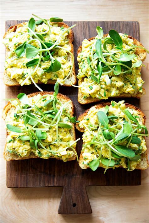 Avocado Egg Salad Toasts On Sourdough Alexandras Kitchen