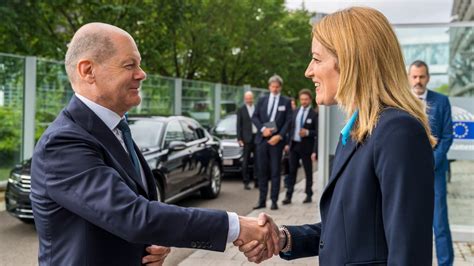 Roberta Metsola On Twitter Willkommen Im Europarl DE Bundeskanzler