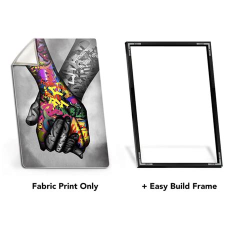 Banksy Balloon Girl Easy Build Frame – ClockCanvas