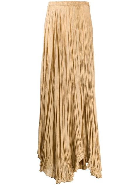 Buy JOSEPH Handkerchief Hem Pleated Maxi Skirt Neutrals At 49 Off