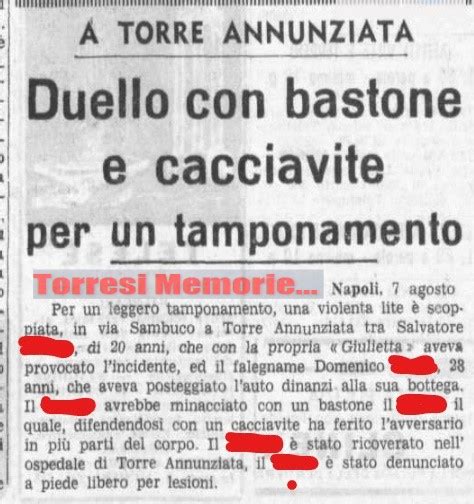 Torresi Memorie Almanacco Di Torre Annunziata 1965 6 Agosto Il