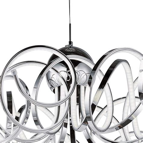 Et2 Chaos 29 Wide Polished Chrome Led Pendant Light 9m957 Lamps Plus