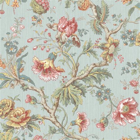 Senecal Jacobean L X W Smooth Wallpaper Roll In Floral