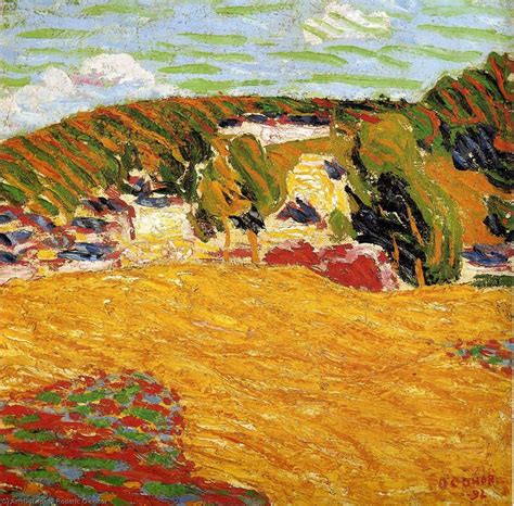 Oil Painting Replica Field Of Corn Pont Aven By Roderic O Conor