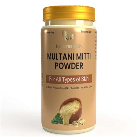 Natures Rich Natural Pure Multani Mitti Powder For Face Pack