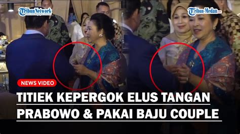 Romantisnya Titiek Kepergok Elus Tangan Prabowo Saat Kondangan Hingga