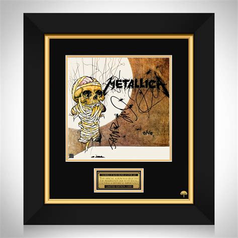 Metallica - One Limited Signature Edition LP Cover Custom Frame | RARE-T