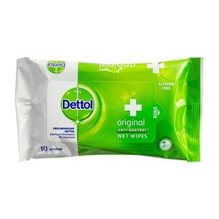 Jual Tisu Basah Antiseptik Dettol Wet Wipes Anti Bacteri Original Isi