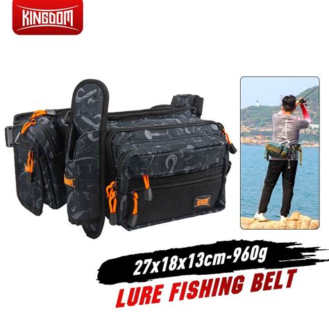 Kingdom Bolsas De Aparejos De Pesca Multifuncionales Bolsa De Cintura