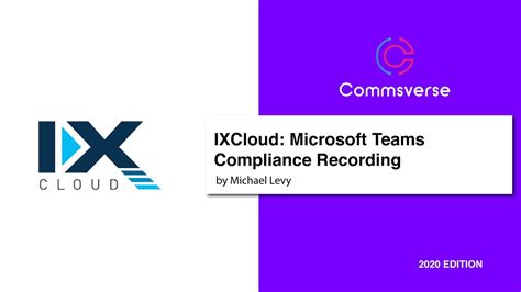 Ixcloud Compliance Recording For Microsoft Teams Youtube