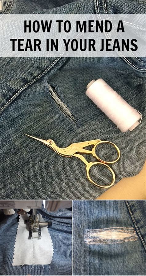 How To Fix Hole In Crotch Of Jeans Beginner Sewing Projects Easy