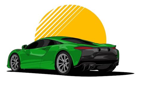 Vetor De Ilustra O Desenho Carro Esportivo Ou Supercarro Vetor Premium