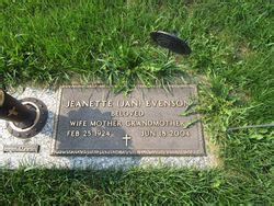 Jeanette Jan Wrysinski Evenson 1924 2004 Find A Grave Memorial