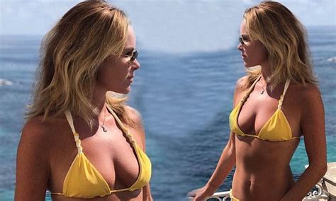 Amanda Holden Shows Off Her Phenomenal Figure In Skimpy Bikini