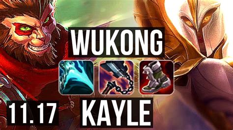 WUKONG Vs KAYLE TOP 2 1M Mastery 7 Solo Kills 1400 Games