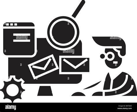 Coworking Office Black Vector Concept Icon Coworking Office Flat