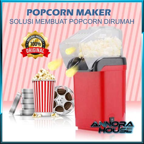 Jual Mesin Pembuat Pop Corn Electric Popcorn Maker Hot Air Corn Machine