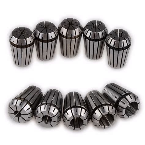 10pcs ER20 Spring Collet Chuck Set ER20 Precision Spring Collet Set For