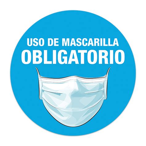 Pegatina Protecci N Covid Uso De Mascarilla Obligatorio