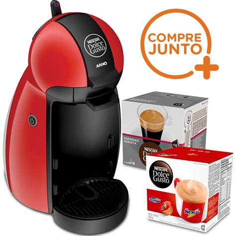 Café Fácil Cafeteira Expresso Dolce Gusto Piccolo Vermelha 110v 32