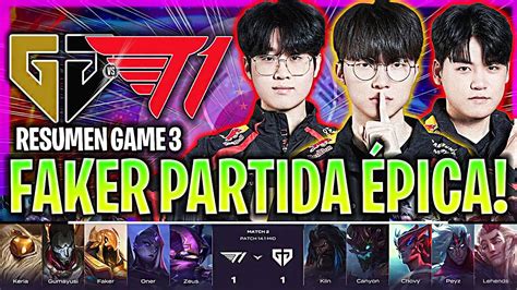 FAKER EN LA PARTIDA MÁS ÉPICA CONTRA EL SUPERTEAM T1 vs GEN Game 3