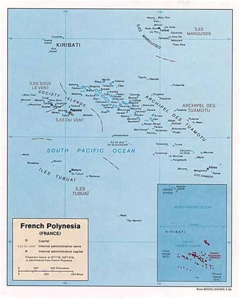 Cartes De Polynesie Francaise Cartes Typographiques D Taill Es Des