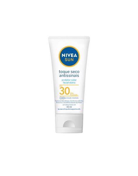 Nivea Sun Protetor Solar Facial Toque Seco Antissinais Fps