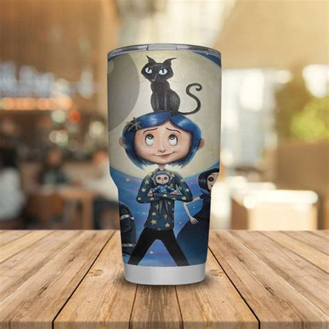 Coraline 3D Custom Tumbler Cup Custom Tumbler Cups Custom Tumblers